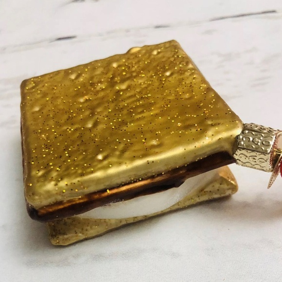 S'More Campfire Snack Old World Christmas Glass Ornament - Picture 3 of 8